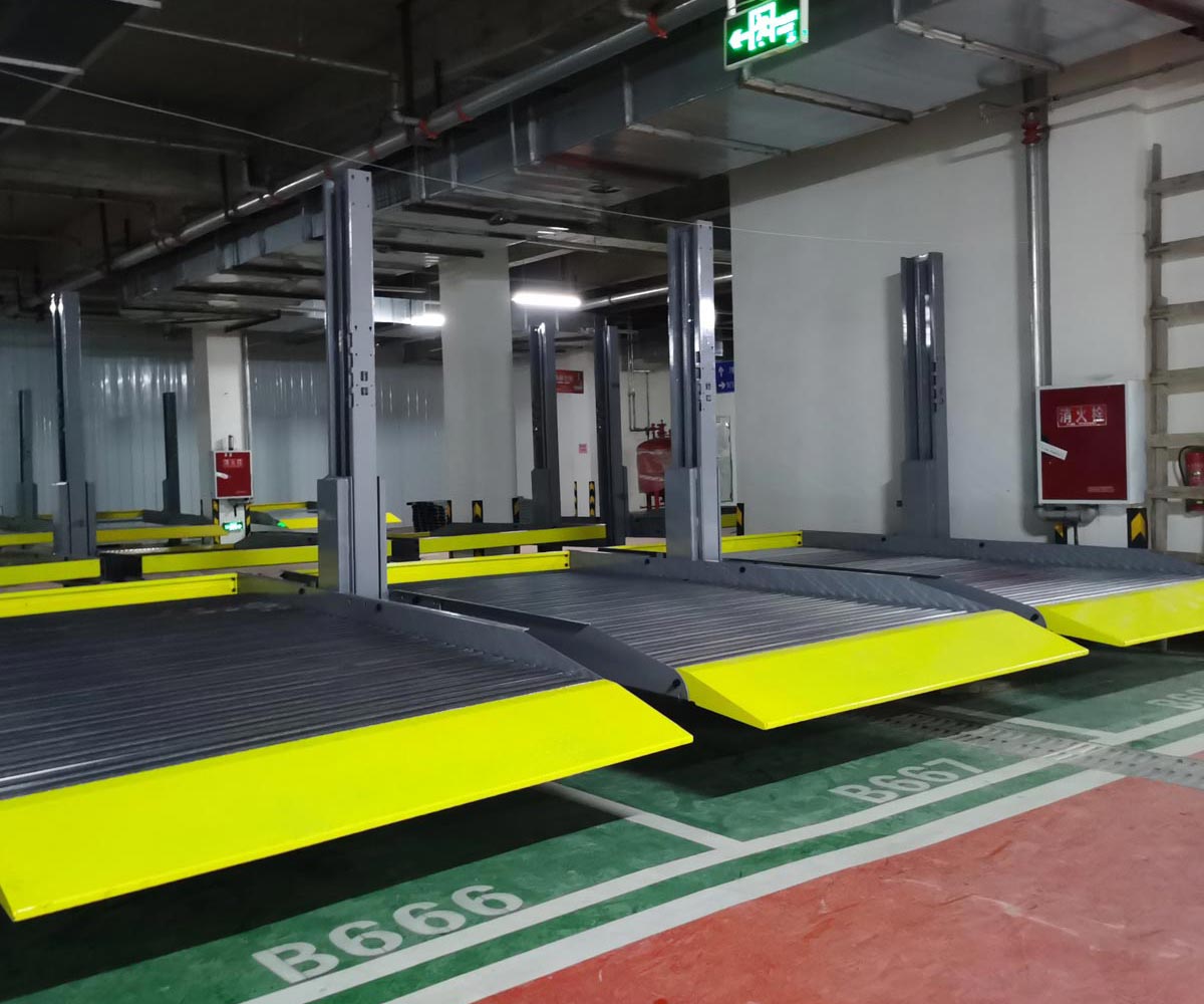 大渡口左右橫移機械立體車庫回收